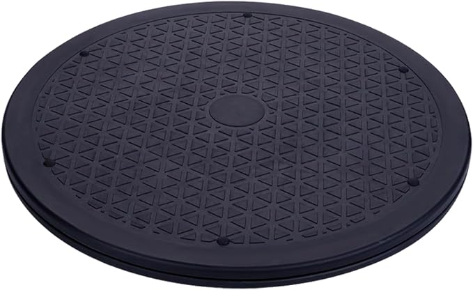 Eichzer 12 Inch Lazy Susan Turntable Organizer, Heavy Duty Swivel Stand | Steel Ball Bearings, 360 Degree Smooth Rotation, Multi Use for Model, Plants, Crafts, TV, Monitor & Laptop Display by Eichzer