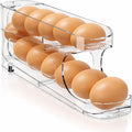 Egg Holder for Fridge, FIFO Egg Roller for Eggs 12 Count, Clear | Auto Rolling Egg Storage Organizer Container, Dispenser for Refrigerator, Space Saving by Sotfamily