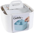 BLUE GINKGO Stackable Organizer Caddy, Square, White, Made in Korea | Portable. Adjustable. Home, Office & School Storage. by BLUEGINKGO