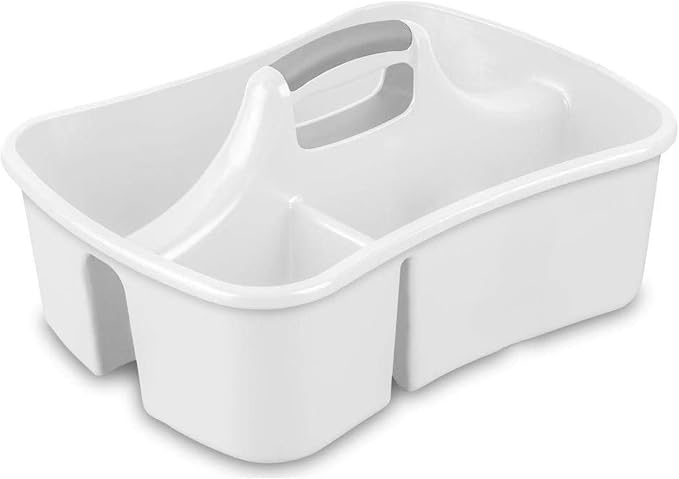 JOEY'Z Extra Large 5 Gallon Divided Cleaning Caddy Organizer with Handle | Cleaning Supplies for Housekeeping, Shower Caddy Portable, Shower Caddy Dorm - Cleaning Supplies Organizer 17.7 x 13.2 x 7.7 by JOEYZ