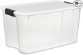 Sterilite 20-Pack Ultra Latching Box, Storage Bins with Lids, Clear Plastic, 70 Quart - Heavy-Duty Organizing Containers for Closet, Bathroom, and Office by Sterilite