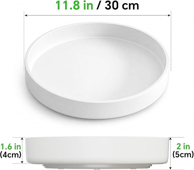 CTIME 11.8" Lazy Susan for Refrigerator, Lazy Susan Spice Rack | 360° Rotating, Non-Slip Base, 2in Raised Edge, for Kitchen, Pantry & Refrigerator - Image 8