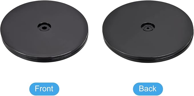MECCANIXITY 6inch Rotating Swivel Stand with Steel Ball Bearings Lazy Susan Base Turntable for Kitchen Corner Cabinets, Black - Image 4