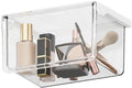 Hanging Cabinet Organizer – 33° Tilted Under Desk Drawer & Bathroom Storage – Self-Adhesive Clear Pull-Out Bins for Kitchen, Office & Vanity (Medium) by Unknown