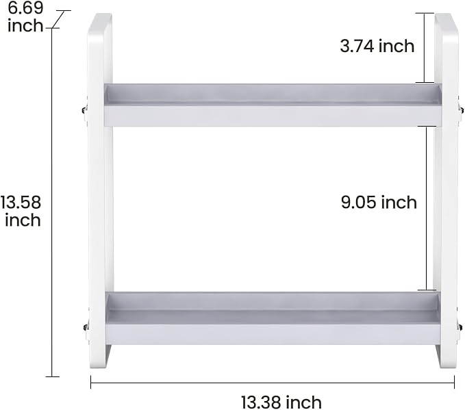 HNRLOY Bathroom Counter Organizer, Bathroom Counter Shelf, Makeup Organizer | Bathroom Countertop Organizer, Bathroom Sink Organizer, Perfume Organizer, Vanity Shelf, Bathroom Organization and Storage - Image 3