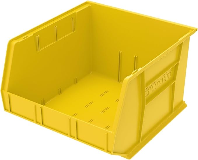 Akro-Mils 30270 AkroBins Plastic Storage Bins, 18"x16"x11", Yellow, 3-Pack | Space-Saving Stackable Bins for Garage, Pantry, Craft Organization - Image 11