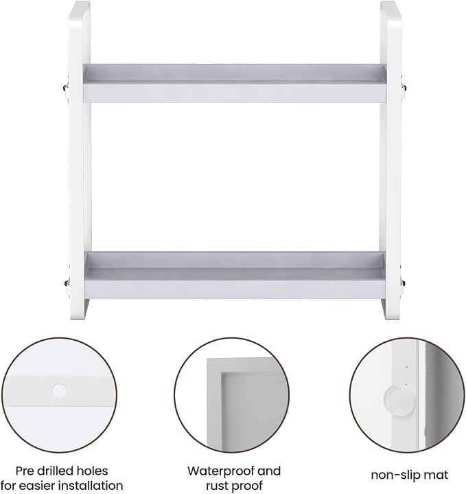 HNRLOY Bathroom Counter Organizer, Bathroom Counter Shelf, Makeup Organizer | Bathroom Countertop Organizer, Bathroom Sink Organizer, Perfume Organizer, Vanity Shelf, Bathroom Organization and Storage - Image 4