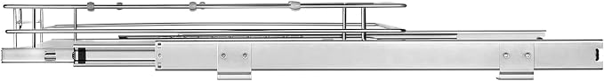VEVOR 12.5"Wx16.5"Dx3.5"H Pull Out Cabinet Organizer, Heavy Duty Slide Out Pantry Shelves, Chrome-Plated Steel Roll Out Drawers Storage, for Home, Under Sink, 14"Wx17.5"Dx7"H Install Size for Cabinet - Image 12