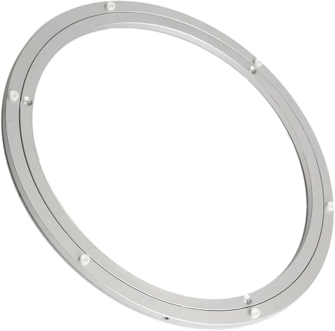 Aluminum Heavy Duty Lazy Susan Rotating Turntable Bearing Swivel Plate Hardware for Dining-Table (18 inch（10mm）) - Image 2