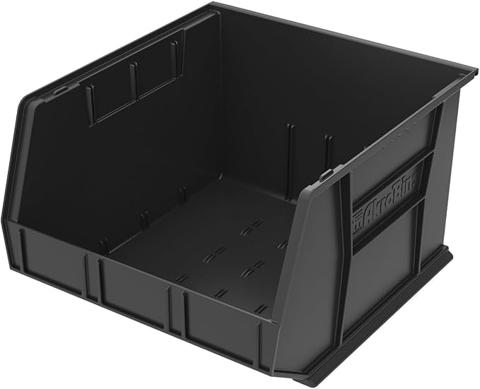 Akro-Mils 30270 AkroBins Plastic Storage Bins, 18"x16"x11", Black, 3-Pack | Space-Saving Stackable Bins for Garage, Pantry, Craft Organization - Image 10