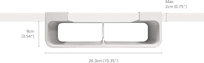 Joseph Joseph CupboardStore Under-Shelf Film, Foil, and Bag Organizer – Space-Saving Kitchen Storage, Made from Recycled Plastic - Image 2