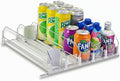 Soda Can Organizer with Automatic Can Pusher | Refrigerator Drink Organizer | Beverage Dispenser for Soda, Cans and Bottles | Space-Saving | Stainless Steel | Adjustable Sizes (5 Rows) by Unknown