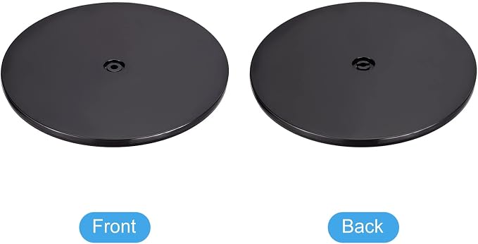 MECCANIXITY 12inch Rotating Swivel Stand with Steel Ball Bearings Lazy Susan Base Turntable for Kitchen Corner Cabinets, Black - Image 4