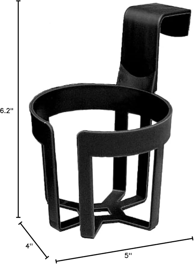 Custom Accessories Large Car Door Cup Holders, Black, 48-Piece | Universal Auto Cup Holders for Cars and Trucks, Car Window Cup Holder, Fits Drinks up to 44 Oz - Image 4