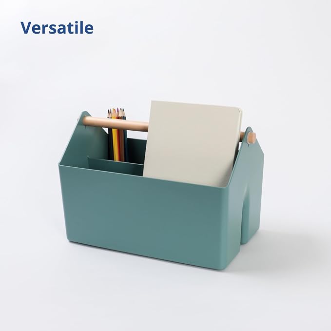 BLUE GINKGO Storage Basket, Medium 4.5L, Green, Made in Korea | Portable. Divided Storage Bin. Everyday Organization. - Image 3