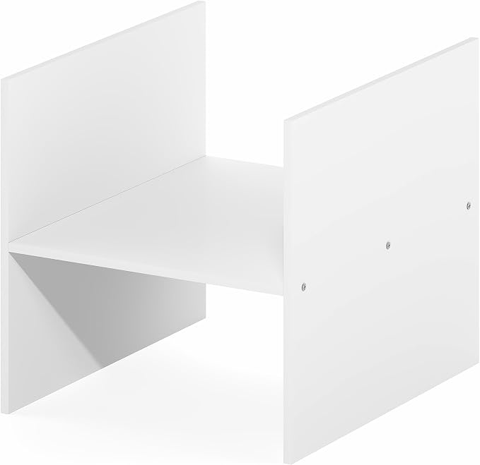 Furinno Cubicle H-Shelf Cube Insert, 2-Tier Cube Organizer, White | 12.9W x 12.9H, Shelf Accessory, Fits into Furinno Triple Thick Cubes, IKEA Kallax, for Organizers and Storage - Image 10