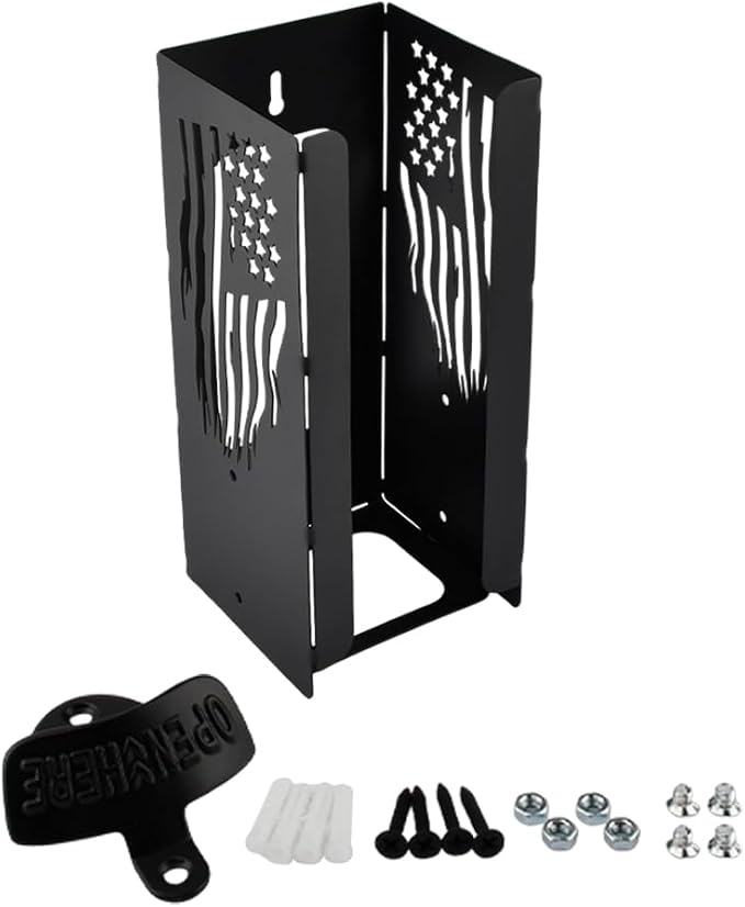 Can Cooler Holder with Bottle Opener, 2 in 1 Personalized Beer Can Sleeves Storage Organizer Wall Mount Beer Sleeves Organizer Dispenser for Home Family Bar Ideal Gift for Men Dad - Image 8