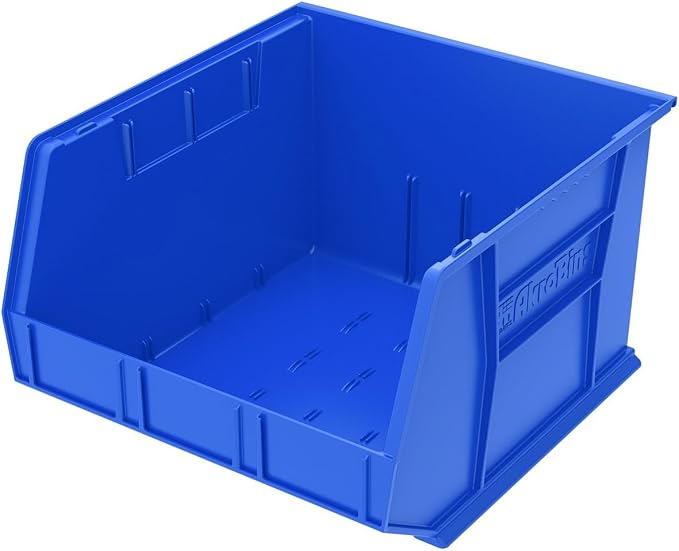 Akro-Mils 30270 AkroBins Plastic Storage Bins, 18"x16"x11", Blue, 3-Pack | Space-Saving Stackable Bins for Garage, Pantry, Craft Organization - Image 11