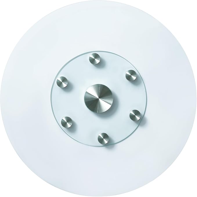 VEVOR 30 in Glass Lazy Susan Turntable, Tempered Glass Dining Table Centerpiece with 6 Rotating Wheels, 360° Smooth and Silent Spin Tabletop Rotating Tray, for Family Gatherings, Banquets & Weddings - Image 9
