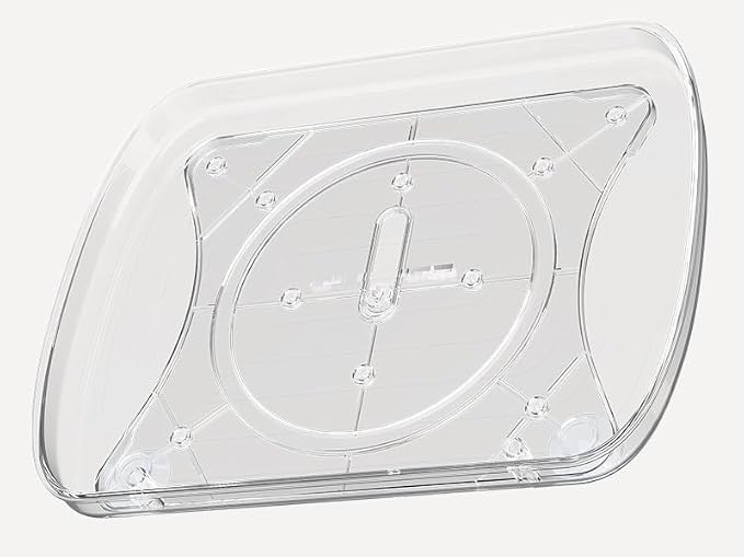 HIYOHIYO 2-Pack Clear Lazy Susan for Refrigerator Rectangular Fridge Turntable Organizers and Storage Pull Out & 360° Rotating for Cabinet Pantry Kitchen Table Bathroom (13.7"x10.2") - Image 8