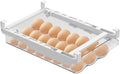 Egg Holder For Refrigerator，Mini Fridge Drawer Organizer Egg Storage Bin Clear Egg Tray Clear Plastic Storage Container by Lechay