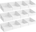 DIMJ Closet Storage Bins 12 Pack - Fabric Storage Baskets for Shelves, Collapsible Clothes Organizer with Handles, Trapezoid Shelf Organization Storage Cubes for Purse, Toys, Books, Towel, Clothes by DiMJ