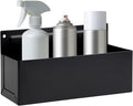 Magnetic Aerosol Spray Can Holder, Magnet Toolbox Bottle Holder, Tool Box Storage Rack for Garage and Home, Craft Workspace, Mechanic Paint Bottle Can Organizer, Black, 3"x8.3" by RechabiteMagneticTools
