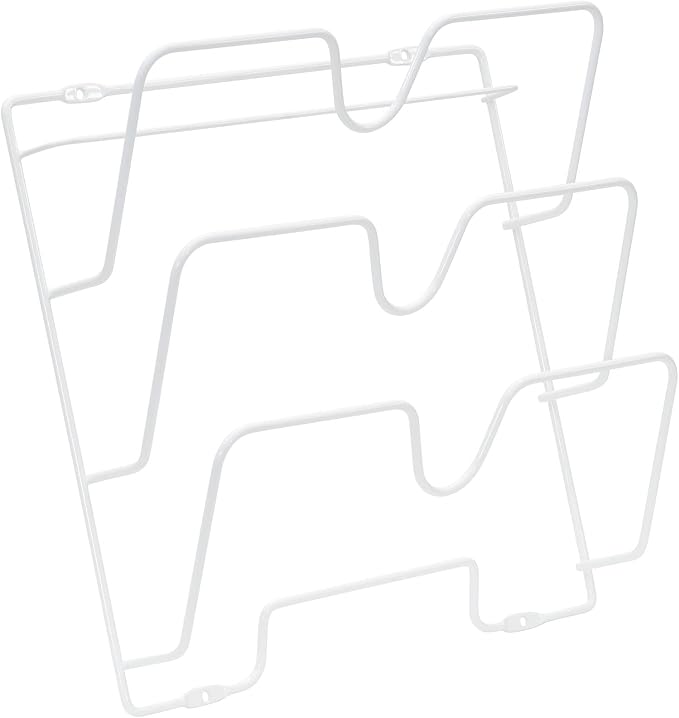 Household Essentials White Steel Door Mount Lid Rack by HouseholdEssentials