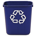 Rubbermaid Commercial Deskside Recycling Container, 3.4-Gallon, Blue, Small, Plastic, for Bedroom/Bathroom/Office, Fits Under Desk/Sink/Cabinet, Pack of 12 by RubbermaidCommercialProducts