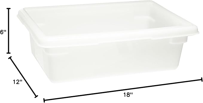Rubbermaid Commercial Products Food Storage Box, 3.5 Gallon Capacity, White, for Restaurant/Kitchen/Cafeteria - Image 3