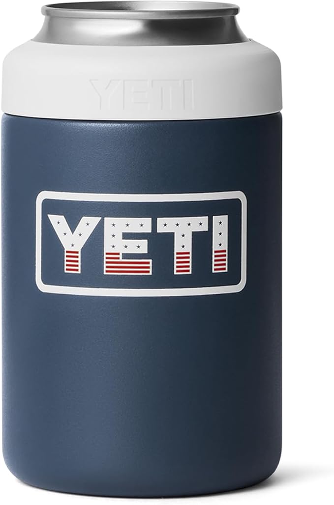 YETI Rambler 12 oz. Colster Can Insulator for Standard Size Cans, Navy/White/Badge by YETI