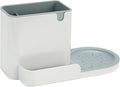 Amazon Basics Kitchen Sink Caddy Organizer for Sponge and Brush Storage, Large, White by AmazonBasics