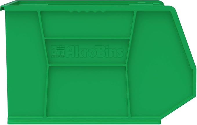 Akro-Mils 30270 AkroBins Plastic Storage Bins, 18"x16"x11", Green, 3-Pack | Space-Saving Stackable Bins for Garage, Pantry, Craft Organization - Image 8