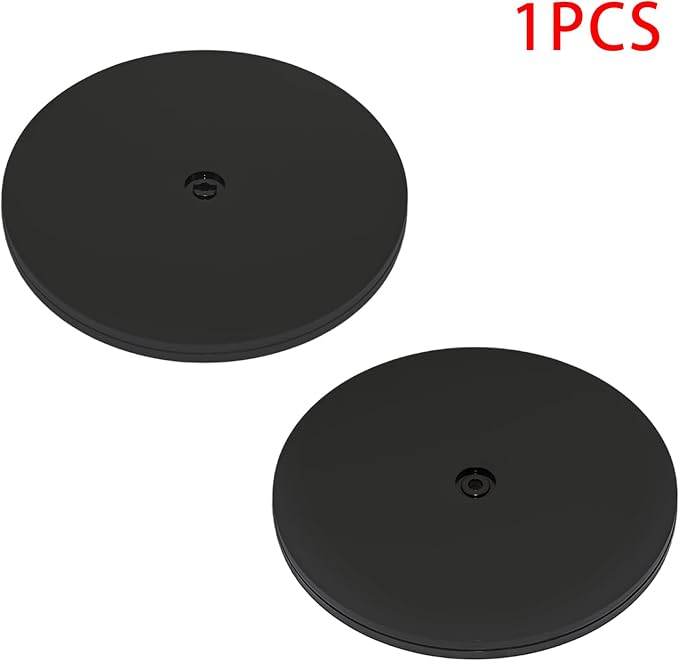 1Pcs Black Acrylic Lazy Susan 8 Inch Turntable Organizer Bearings | Mini Lazy Susan, Small Lazy Susan Turntable, 360° Rotating Swivel Plate for Spice Rack, Cosmetic, Cake, Pantry, DIY Display - Image 3