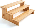 3-Tier stepped Spice Rack Organizer for Cabinets,Countertop & Pantries | Clear visibility & easy access,Bamboo seasoning organizer,Spice shelf kitchen cabinet organizer,Pantry Organizers and Storage by JinDoWin
