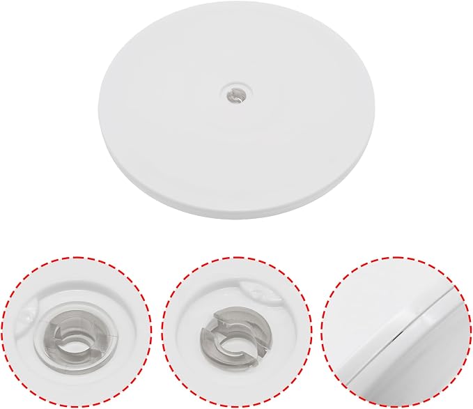 1Pcs White Acrylic Lazy Susan 8 Inch Turntable Organizer Bearings | Mini Lazy Susan, Small Lazy Susan Turntable, 360° Rotating Swivel Plate for Spice Rack, Cosmetic, Cake, Pantry, DIY Display - Image 4
