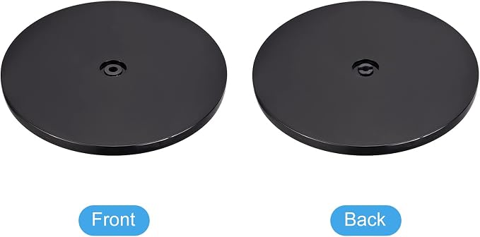 MECCANIXITY 9inch Rotating Swivel Stand with Steel Ball Bearings Lazy Susan Base Turntable for Kitchen Corner Cabinets, Black - Image 4