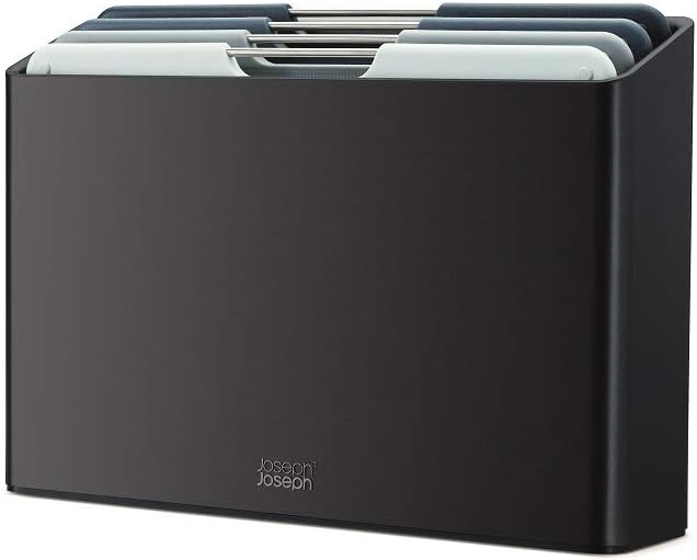 Joseph Joseph Folio 4-Piece Colour coded Cutting Board Set, Slimline case for organized Kitchen storage, Graphite by Unknown