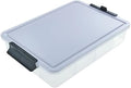 Farberware Snacklebox 7.8 x 12.7 Inch Plastic Cutting Board Lid with 7 Compartments and Locking Handles - Portable Snack Organizer for Charcuterie, Travel, Picnics, and On-the-Go Snacking by Farberware