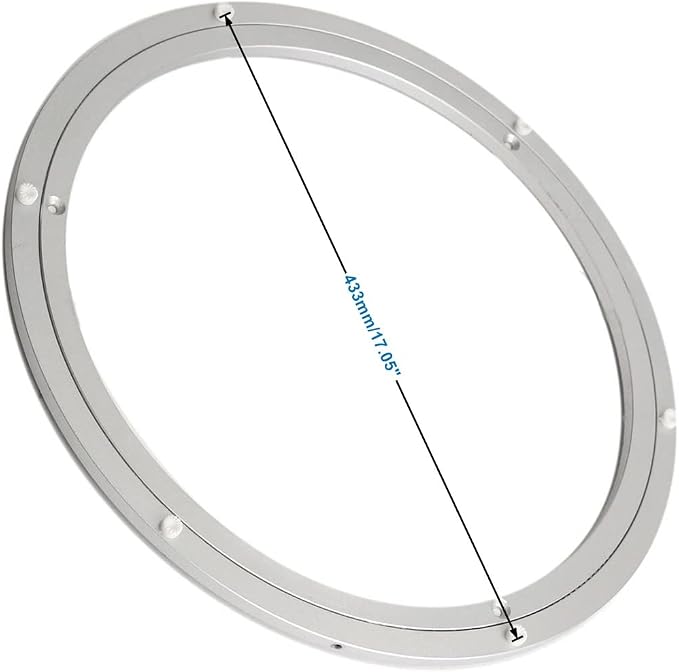 Aluminum Heavy Duty Lazy Susan Rotating Turntable Bearing Swivel Plate Hardware for Dining-Table (18 inch（10mm）) - Image 6