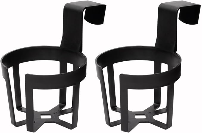 Large Plastic Cup & Beverage Holder, Black, 44oz (3.5L), Pack of 2 - Image 2