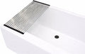 28" Bathtub Drying Rack for Bath Toys, Over-the-Tub Roll-Up Shelf & Tray | Fits tub openings up to 28 in. wide; measure first. Fast-draining, non-slip silicone tips; holds toys, cups & washcloths by Unknown