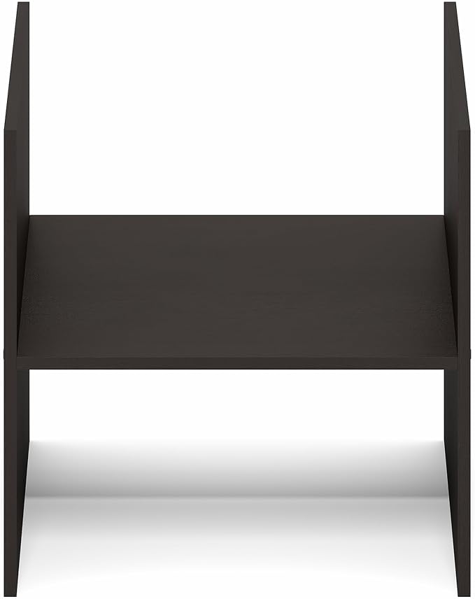 Furinno Cubicle H-Shelf Cube Insert, 2-Tier Cube Organizer, Dark Oak | 12.9W x 12.9H, Shelf Accessory, Fits into Furinno Triple Thick Cubes, IKEA Kallax, for Organizers and Storage - Image 11