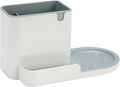 Amazon Basics Kitchen Sink Caddy Organizer for Sponge and Brush Storage, Large, White (Pack of 12) by AmazonBasics