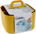 BLUE GINKGO Stackable Organizer Caddy, Square, Yellow, Made in Korea | Portable. Adjustable. Home, Office & School Storage. by BLUEGINKGO