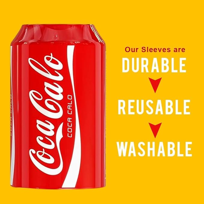 Silicone Can Covers 12 oz (355 ml) - Soda Can Cover - 5 Pk | Reusable, Fun Designs, Travel, Camping, Beach Days, Outdoor Parties, Fun Beverage Accessories, Gift for Outdoor Lovers - Image 9