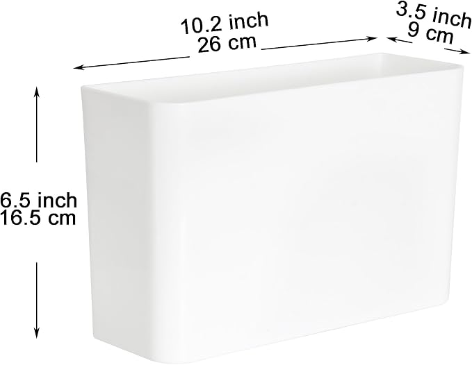 Youngever Plastic Adhesive Storage Organizer Bin for Cabinet, Pantry, Organizer for Ziplock Bag, Plastic and Paper Wrap, Aluminum Foil, Cleaning Brushes, Kitchen Gadgets - Image 2