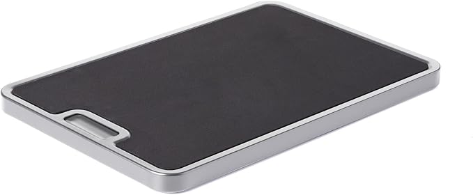 Nifty Medium Appliance Rolling Tray - Silver, Home Kitchen Counter Organizer, Integrated Rolling System, Non-Slip Pad Top for Coffee Maker, Stand Mixer, Blender, Toaster by NiftySolutions