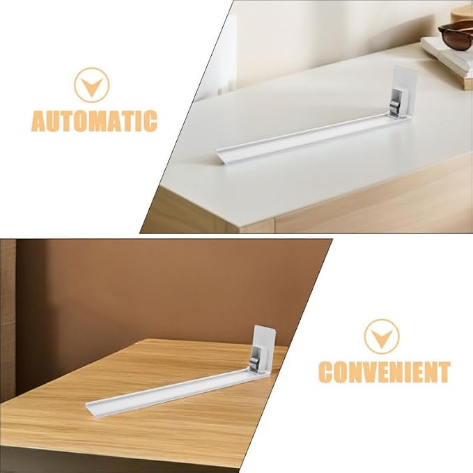 Homoyoyo Automatic Shelf Pusher for Supermarket and Convenience Store Adjustable Beverage Organizer with Integrated Rail Design 4-Pack Easy Installation Drink Display Pushers 8.26X2.95X1.57In - Image 8