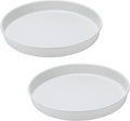 Amolliar Lazy Susan, Turntable Organizer for Cabinet, Metal White 10" 2Pack | Spice Rack for Fridge, Pantry, Cabinet, 360 Rotating Trays Countertop, Under Sink Organizer, Kitchen Condiment Organizer by Amolliar